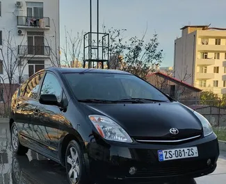 Front view of a rental Toyota Prius in Tbilisi, Georgia ✓ Car #1312. ✓ Automatic TM ✓ 1 reviews.