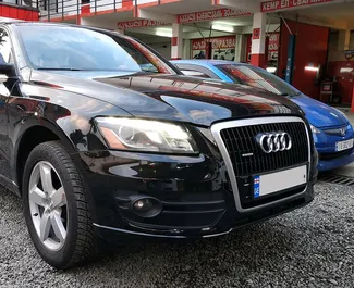 Front view of a rental Audi Q5 in Tbilisi, Georgia ✓ Car #1433. ✓ Automatic TM ✓ 0 reviews.