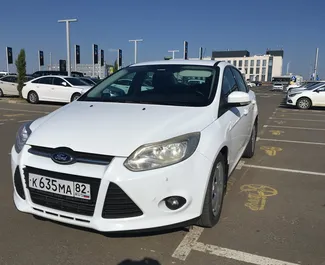Front view of a rental Ford Focus at Simferopol Airport, Crimea ✓ Car #1393. ✓ Automatic TM ✓ 0 reviews.