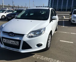 Front view of a rental Ford Focus at Simferopol Airport, Crimea ✓ Car #1394. ✓ Automatic TM ✓ 0 reviews.