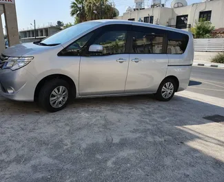 Front view of a rental Nissan Serena in Paphos, Cyprus ✓ Car #1508. ✓ Automatic TM ✓ 3 reviews.