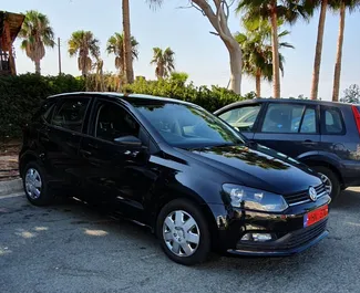 Volkswagen Polo 2015 car hire in Cyprus, featuring ✓ Petrol fuel and 96 horsepower ➤ Starting from 35 EUR per day.