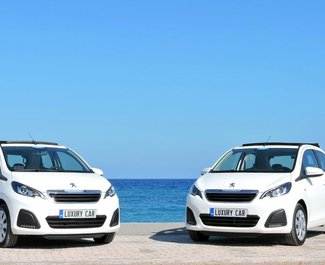Rent a Peugeot 108 Cabrio in Rhodes Greece