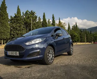 Front view of a rental Ford Fiesta in Tbilisi, Georgia ✓ Car #1365. ✓ Manual TM ✓ 0 reviews.