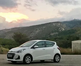 Hyundai i10 2018 car hire in Greece, featuring ✓ Petrol fuel and 76 horsepower ➤ Starting from 19 EUR per day.