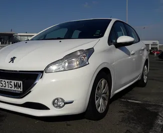 Front view of a rental Peugeot 208 in Burgas, Bulgaria ✓ Car #1178. ✓ Automatic TM ✓ 0 reviews.