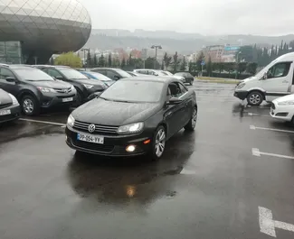 Front view of a rental Volkswagen Eos in Tbilisi, Georgia ✓ Car #1738. ✓ Automatic TM ✓ 0 reviews.