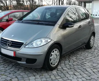 Front view of a rental Mercedes-Benz A-Class in Burgas, Bulgaria ✓ Car #1641. ✓ Automatic TM ✓ 0 reviews.