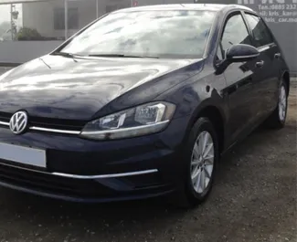 Front view of a rental Volkswagen Golf 7 in Burgas, Bulgaria ✓ Car #1646. ✓ Automatic TM ✓ 0 reviews.