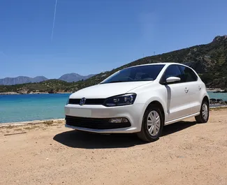 Volkswagen Polo 2018 car hire in Greece, featuring ✓ Petrol fuel and 75 horsepower ➤ Starting from 31 EUR per day.