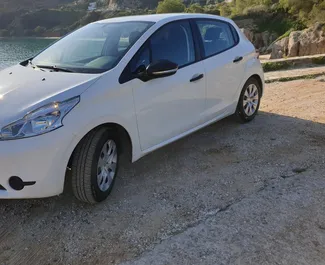 Front view of a rental Peugeot 208 in Crete, Greece ✓ Car #1770. ✓ Manual TM ✓ 0 reviews.