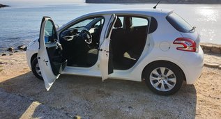 Peugeot 208, Manual for rent in Crete, Istron