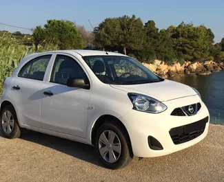 Front view of a rental Nissan Micra in Crete, Greece ✓ Car #1788. ✓ Automatic TM ✓ 0 reviews.