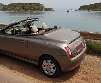 Car Hire Nissan Micra Cabrio #1791 Manual in Crete, equipped with 1.4L engine ➤ From Manolis in Greece.