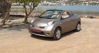 Недорогой Nissan Micra Cabrio, 1.4 литров для аренды в Крит, Греция