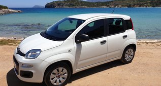 Fiat Panda, Manual for rent in Crete, Istron