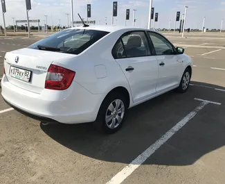 Skoda Rapid 2018 available for rent at Simferopol Airport, with 250 km/day mileage limit.