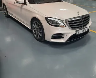 Mercedes-Benz S560 2019 available for rent in Dubai, with 250 km/day mileage limit.