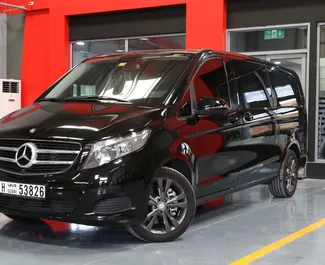 Front view of a rental Mercedes-Benz V-Class in Dubai, UAE ✓ Car #1867. ✓ Automatic TM ✓ 0 reviews.