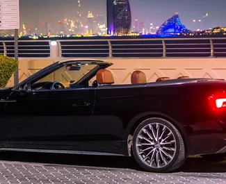 Audi A5 Cabrio rental. Premium, Luxury, Cabrio Car for Renting in the UAE ✓ Deposit of 3000 AED ✓ TPL, CDW, Passengers insurance options.