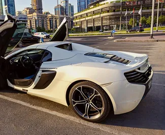 McLaren 650s Spider rental. Premium, Luxury, Cabrio Car for Renting in the UAE ✓ Deposit of 5000 AED ✓ TPL, CDW, Passengers insurance options.