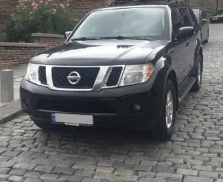 Front view of a rental Nissan Pathfinder in Tbilisi, Georgia ✓ Car #1373. ✓ Automatic TM ✓ 3 reviews.