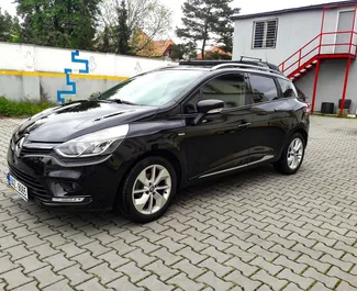 Front view of a rental Renault Clio Grandtour in Prague, Czechia ✓ Car #396. ✓ Automatic TM ✓ 0 reviews.