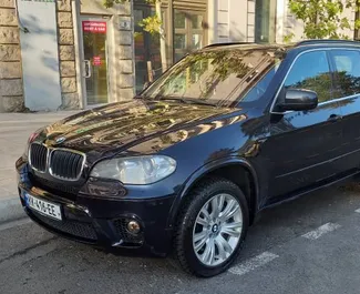 Front view of a rental BMW X5 in Tbilisi, Georgia ✓ Car #1307. ✓ Automatic TM ✓ 11 reviews.