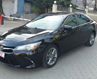 Front view of a rental Toyota Camry in Tbilisi, Georgia ✓ Car #1305. ✓ Automatic TM ✓ 2 reviews.