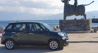 Fiat 500l, Бензин аренда авто Греция