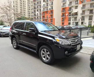 Front view of a rental Lexus Gx460 in Tbilisi, Georgia ✓ Car #1991. ✓ Automatic TM ✓ 1 reviews.
