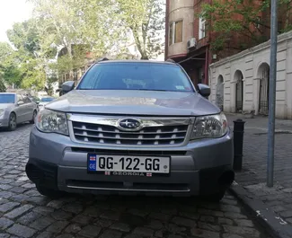Front view of a rental Subaru Forester in Tbilisi, Georgia ✓ Car #1993. ✓ Automatic TM ✓ 0 reviews.