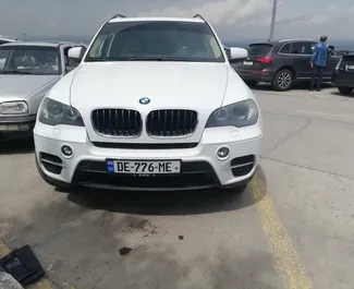 Front view of a rental BMW X5 in Tbilisi, Georgia ✓ Car #1994. ✓ Automatic TM ✓ 1 reviews.