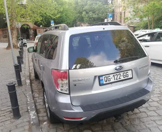 Subaru Forester 2012 available for rent in Tbilisi, with unlimited mileage limit.
