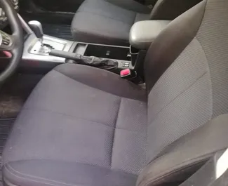Interior of Subaru Forester for hire in Georgia. A Great 5-seater car with a Automatic transmission.