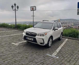 Front view of a rental Subaru Forester in Tbilisi, Georgia ✓ Car #1458. ✓ Automatic TM ✓ 5 reviews.