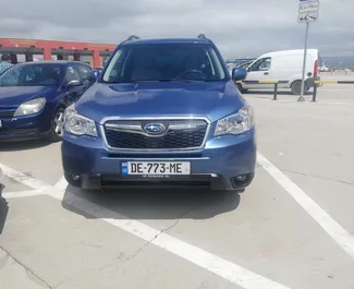 Front view of a rental Subaru Forester in Tbilisi, Georgia ✓ Car #1998. ✓ Automatic TM ✓ 4 reviews.