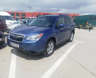 Subaru Forester 2016 available for rent in Tbilisi, with unlimited mileage limit.