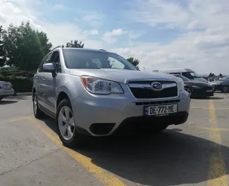 Front view of a rental Subaru Forester in Tbilisi, Georgia ✓ Car #2001. ✓ Automatic TM ✓ 0 reviews.