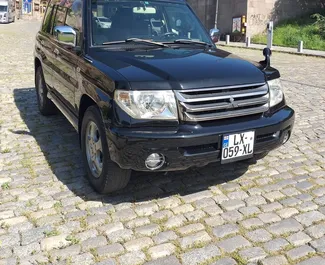 Mitsubishi Pajero Io 2008 available for rent in Tbilisi, with unlimited mileage limit.