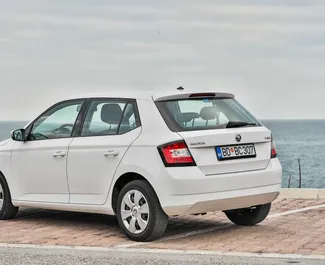 Skoda Fabia rental. Economy Car for Renting in Montenegro ✓ Without Deposit ✓ TPL, CDW, SCDW, FDW, Passengers, Abroad insurance options.