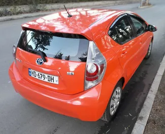 Car Hire Toyota Prius C #2017 Automatic in Tbilisi, equipped with 1.5L engine ➤ From Lasha in Georgia.