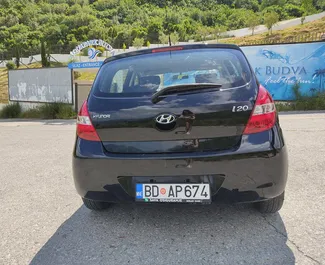 Hyundai i20 rental. Economy, Comfort Car for Renting in Montenegro ✓ Deposit of 100 EUR ✓ TPL, CDW, SCDW, Passengers, Abroad insurance options.