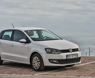 Front view of a rental Volkswagen Polo in Budva, Montenegro ✓ Car #1138. ✓ Automatic TM ✓ 31 reviews.