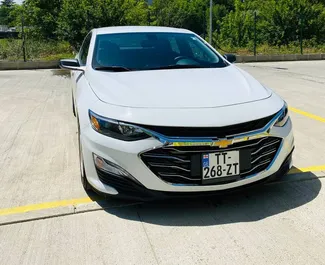 Front view of a rental Chevrolet Malibu in Tbilisi, Georgia ✓ Car #2054. ✓ Automatic TM ✓ 0 reviews.