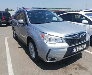 Front view of a rental Subaru Forester in Tbilisi, Georgia ✓ Car #2058. ✓ Automatic TM ✓ 2 reviews.