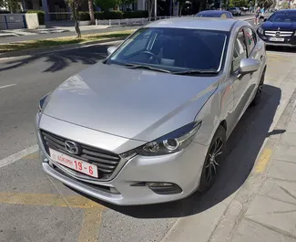 Front view of a rental Mazda Axela in Limassol, Cyprus ✓ Car #2050. ✓ Automatic TM ✓ 0 reviews.