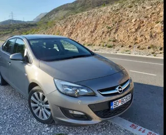 Front view of a rental Opel Astra in Budva, Montenegro ✓ Car #2026. ✓ Automatic TM ✓ 2 reviews.
