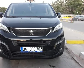 Front view of a rental Peugeot Expert Traveller in Istanbul, Turkey ✓ Car #2103. ✓ Automatic TM ✓ 0 reviews.