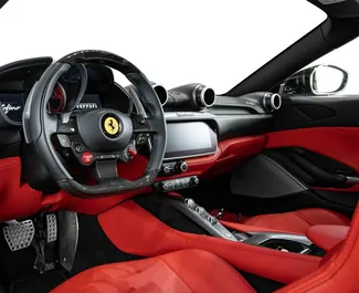 Ferrari Portofino 2020 car hire in the UAE, featuring ✓ Petrol fuel and 560 horsepower ➤ Starting from 2360 AED per day.
